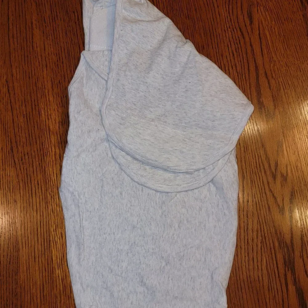 2 pack Carter's Baby Small 0-3 M White & Gray Swaddle Sleeping Bag Size …